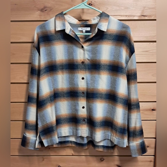 Madewell Tops - Madewell Cropped Flannel Size S